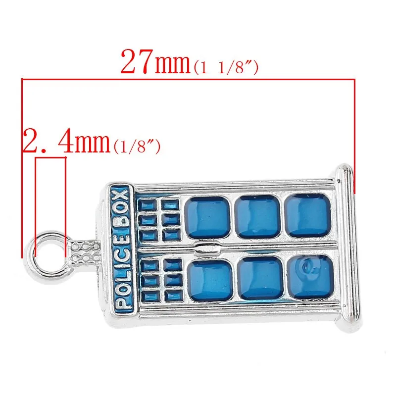 DoreenBeads подвески из цинкового металлического сплава прямоугольные серебристые с