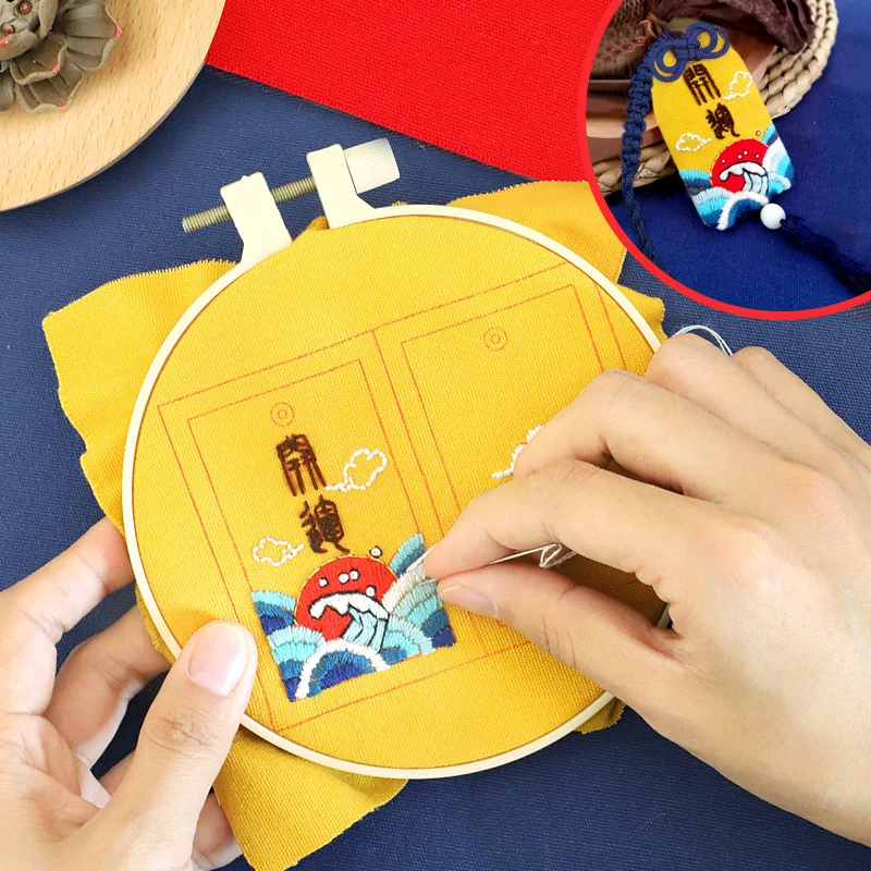 Сделай сам для колье и сумки автомобильный подвесной простой китайский вышивка