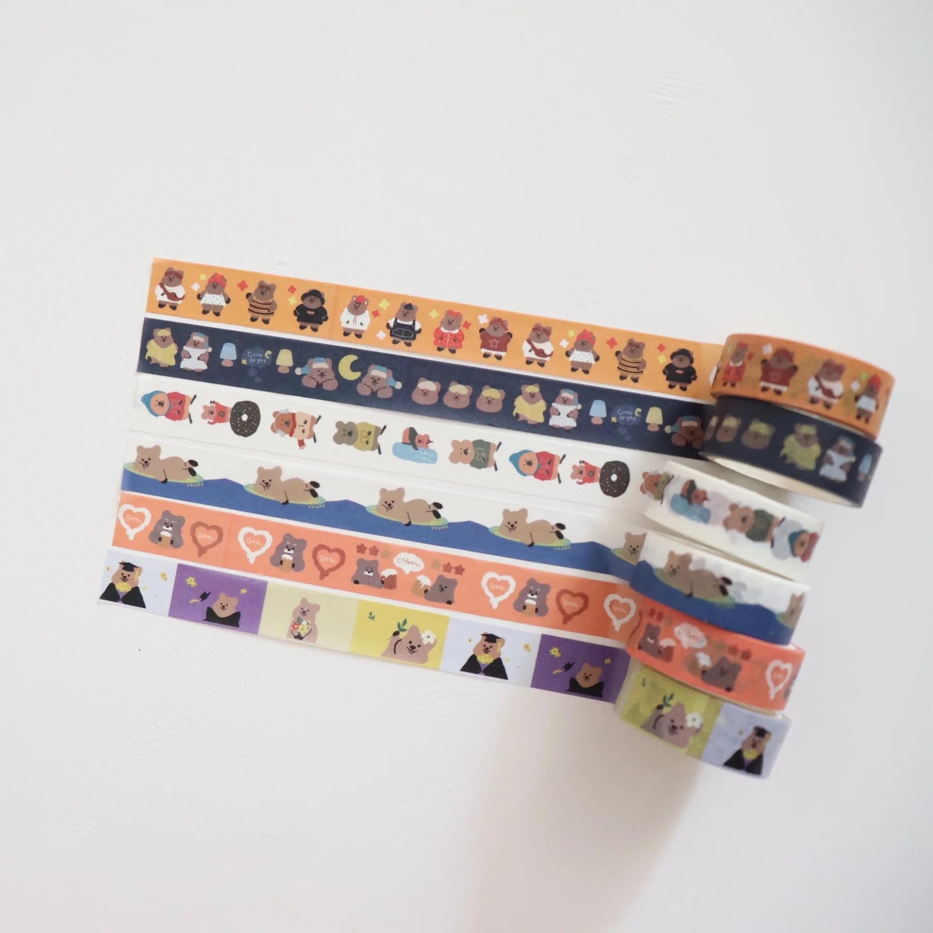 

Cartoon Cute Koala Bear Washi Tape 5m Creative Diy Decorative Sticker Adhesive Tape Card Note Sealing Stationery School Tools