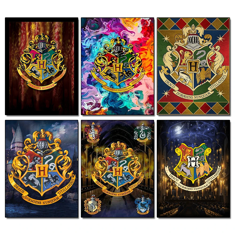 Алмазная 5D Вышивка сделай сам Гарри волшебная школа икона алмазная живопись