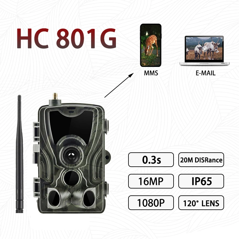 HC 801G 3g EU Plug SuntekHC80 Lite 4G охотничья камера 16MP Trail камера SMS MMS IP66 фото ловушки 0,3 s время триггера 940nm светодиоды Дикая камера s 801A 801 м - Цвет: HC 801G 3g EU Plug