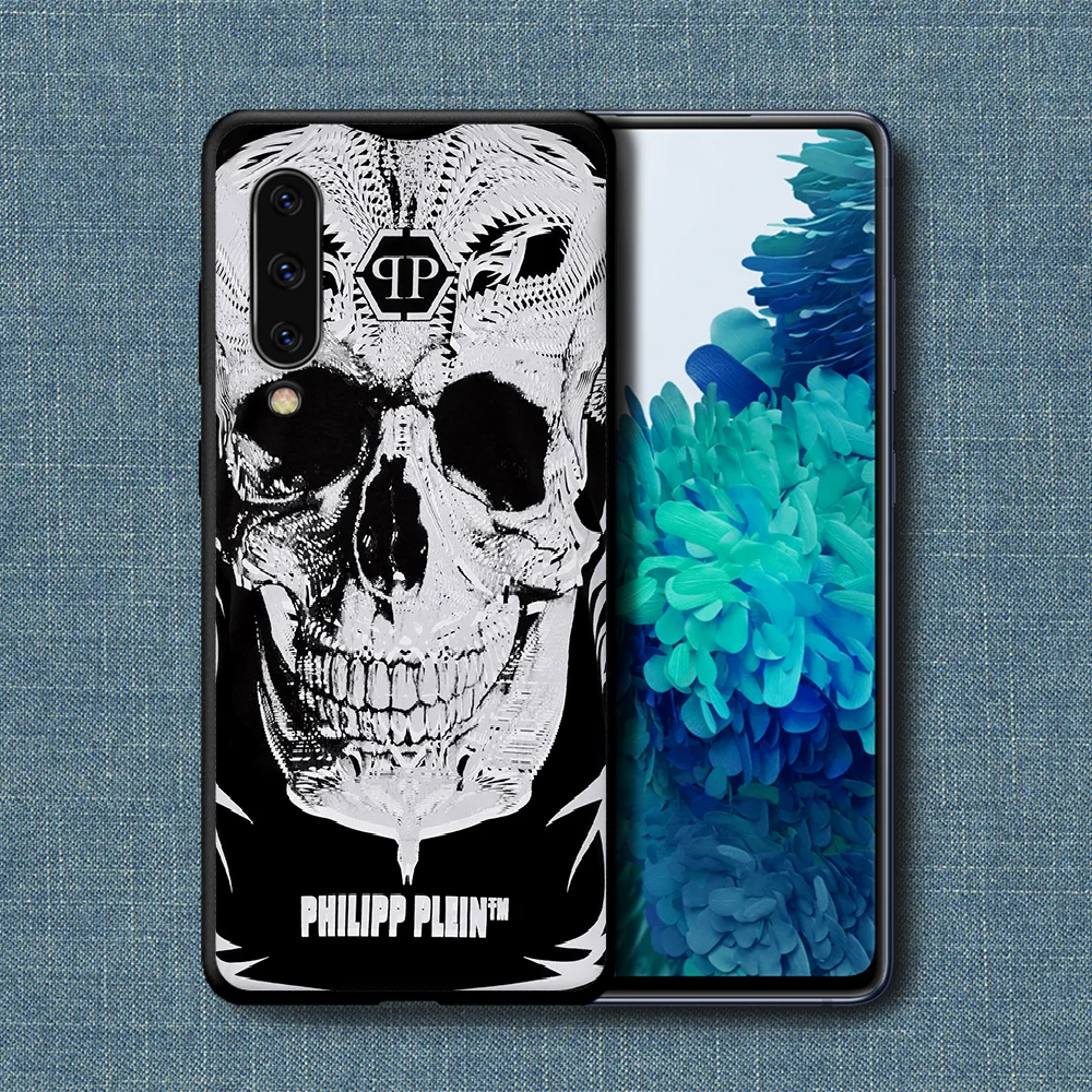 

Philipp QP Luxury Brand Phone Case For Samsung Galaxy A 3 5 7 8 10 20 20E 21S 30 30S 40 50 51 70 71 black Back Painting Cell
