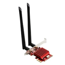 WiFi 6 Wireless Network Card AX200 Dual-Band Gigabit 2.4G+5.8G Bluetooth 5.0 PCIE Desktop Computer Network Card for PC