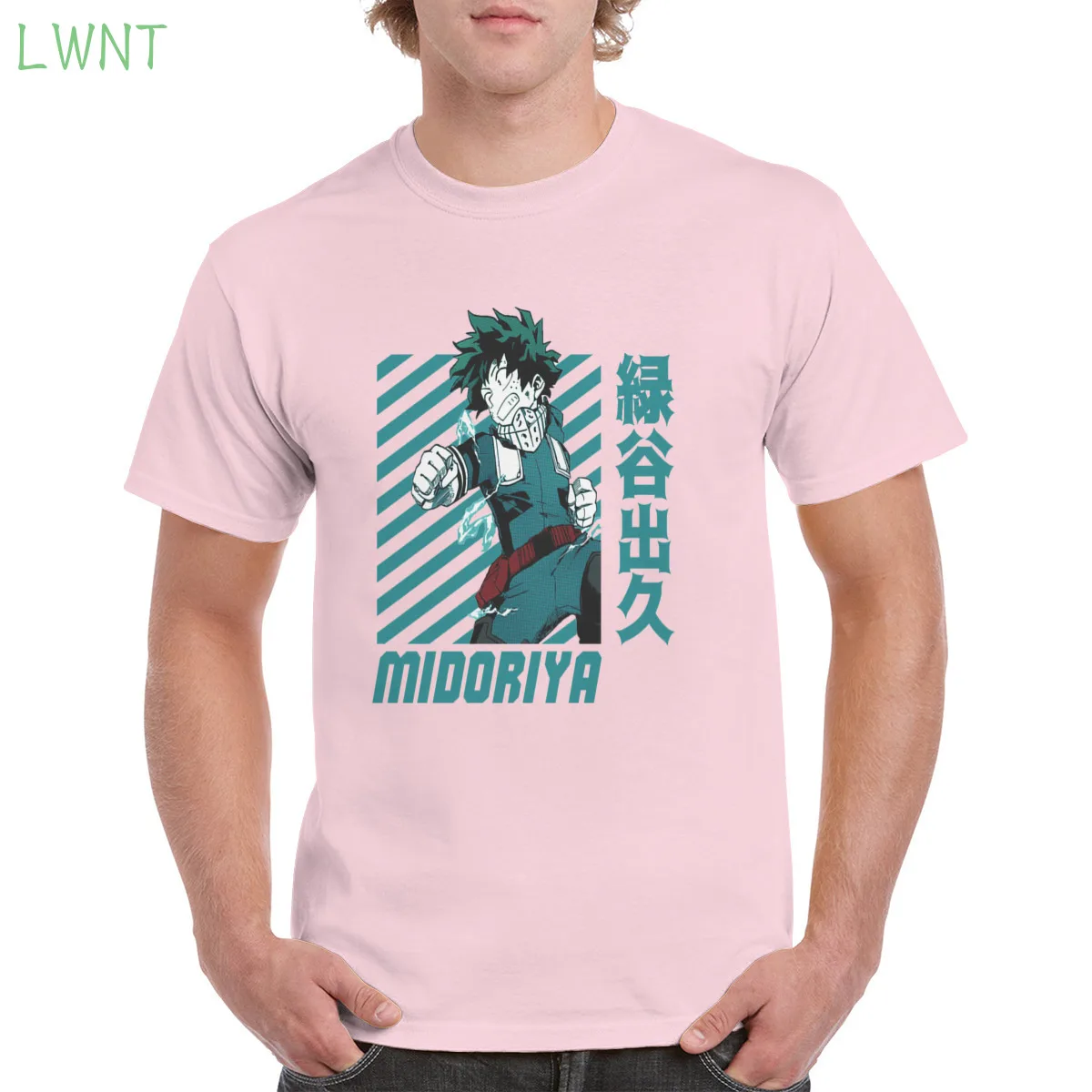 

100% Cotton Deku Midoriya izuku midoriya Tshirt Top Harajuku Aesthetic Tshirt Oversized clothes Female/Man