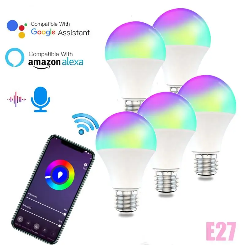 

Cozylife WiFi RGB E26/27 B22 LED Smart Light Bulb Colour Changing Lamp Voice Control Alexa Google Home Assistant Remote Dimmable