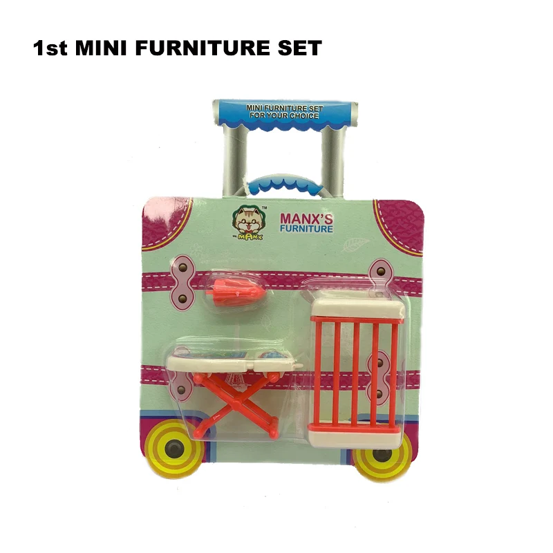 4 вида стилей мини мебель набор игрушка железный стул для ванной стол маленький