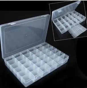 free shipping high   24  grid plastic box transparent storage box