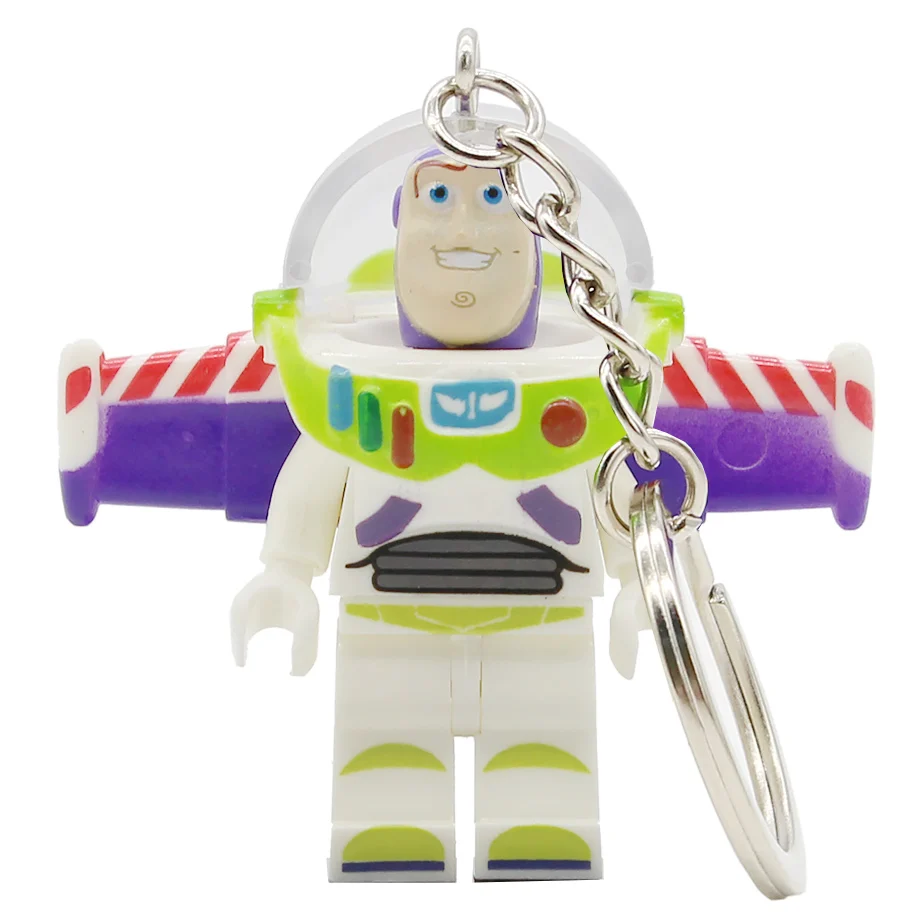 Buzz Lightyear PG Один мультфильм Кот История игрушек фильм волшебник OZ Брелок фигурка Барт Базз Лайтер строительные блоки модели игрушки - Цвет: Buzz Lightyear PG