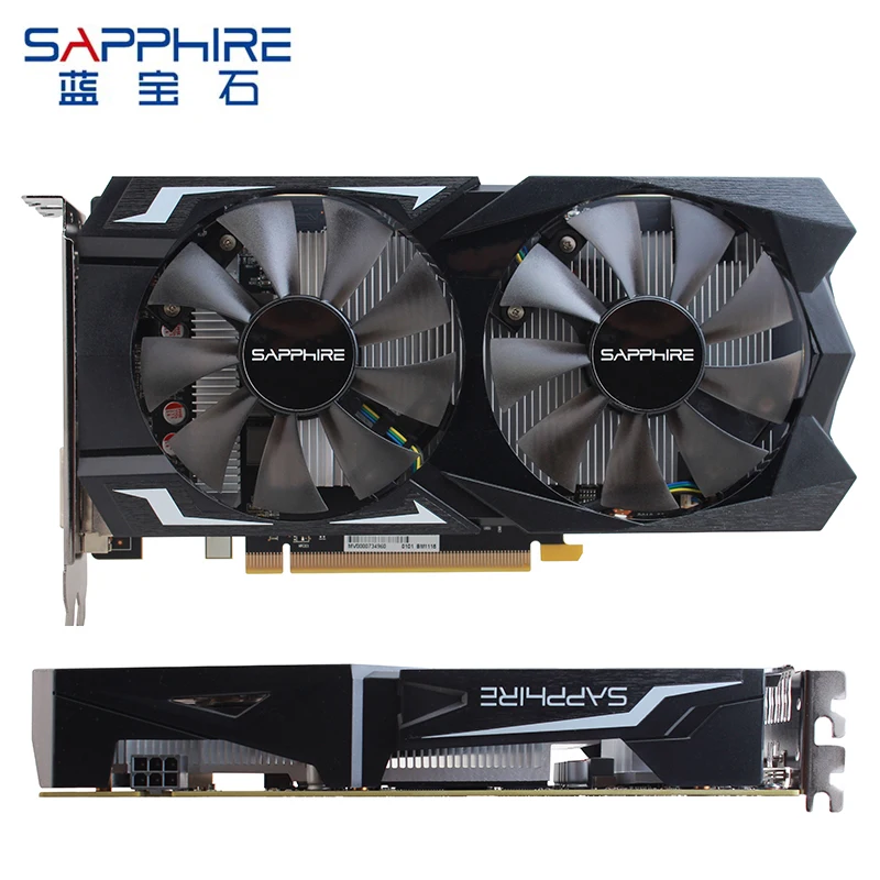 Видеокарта SAPPHIRE AMD Radeon RX 560, 4 Гб, 128 бит, GDDR5, PCI, настольная, RX560, видеокарта для ПК, игр, б/у, для геймеров