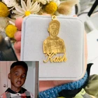 Ожерелья с индивидуальным фото для женщин и мужчин, персонализированное ожерелье с именем любого персонажа, подвеска на цепочке, ювелирные изделия из нержавеющей стали