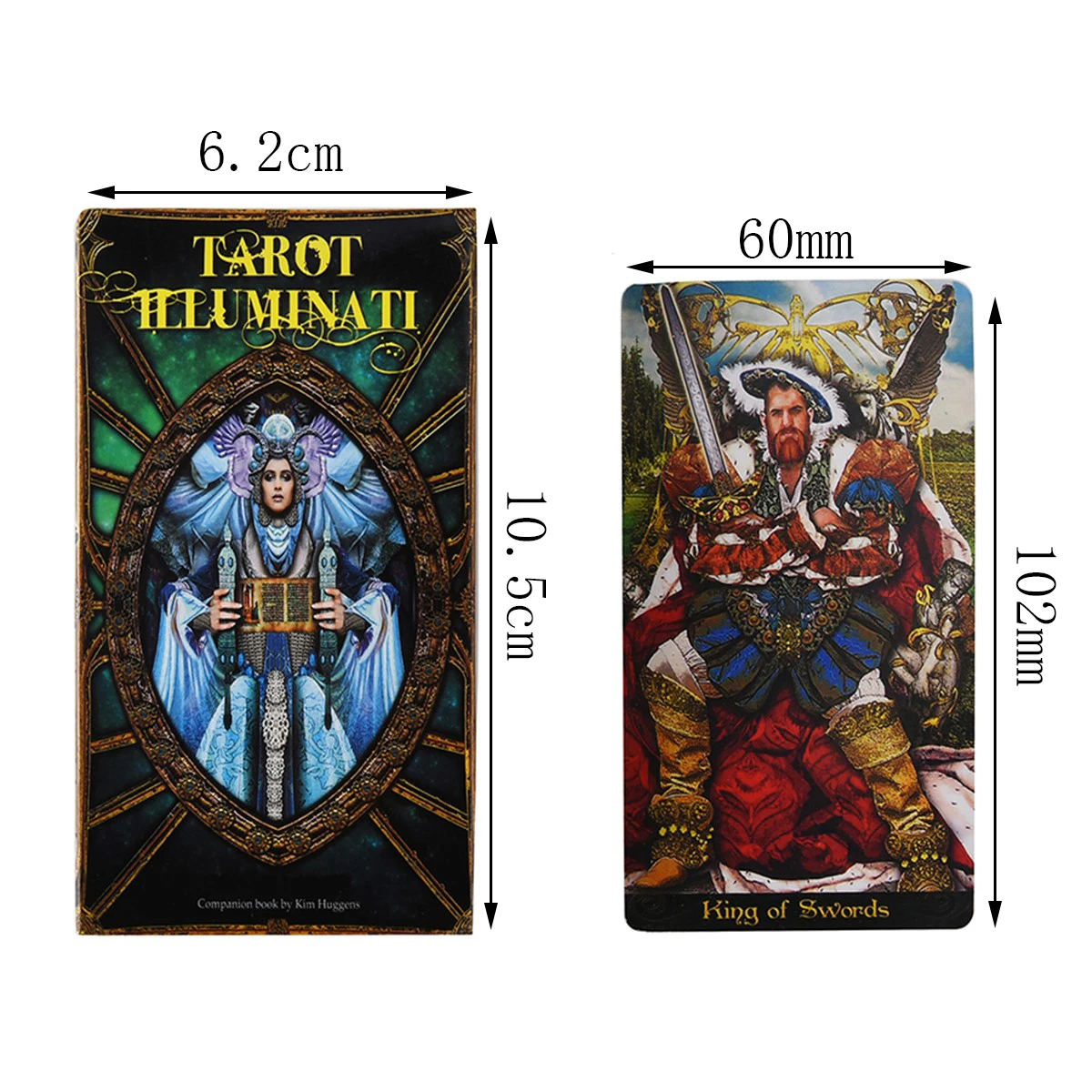 

Tarot Illuminati Kit Deck Tarot Oracle Card Game English Version Divination Fate Board Game Cards Party Games Tarot Card