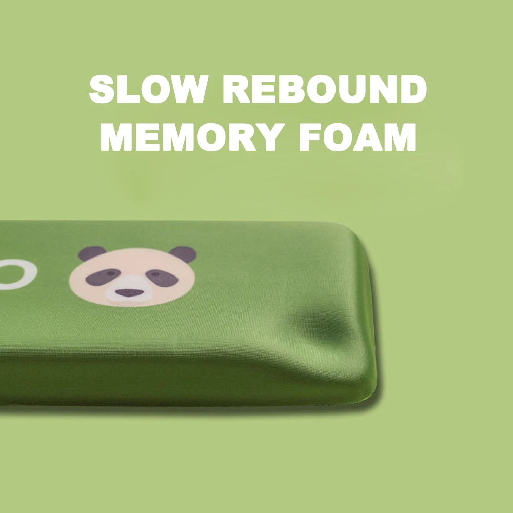 wrist rest pad support for keyboard mousepad ergonomic memory foam panda cartoon silicone anti slip office gaming pc laptop free global shipping