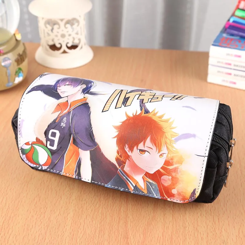 Дорожная сумка с двойной молнией в стиле Аниме Haikyuu многофункциональная сумочка