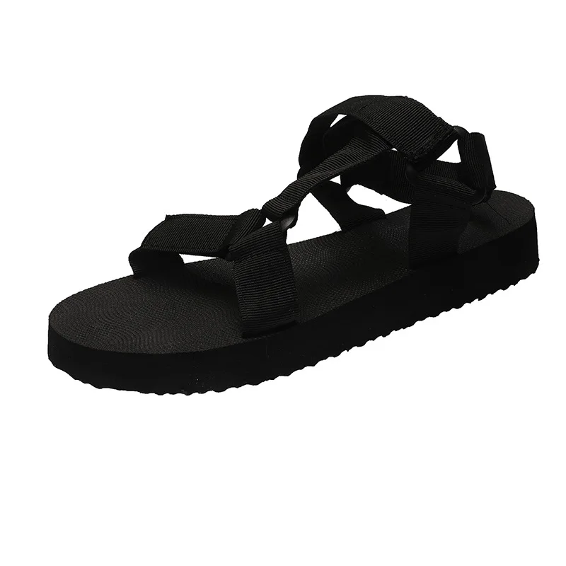 

Summer Soft Women Platform Sandals Comfortable Casual Beach Shoes Hook & Loop Open Toe Ladies Sandalias Fashion Women Flip Flops