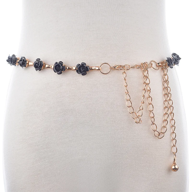 Женский пояс для танца живота с декоративными цветами|waist chain belt|fashion ladies beltsladies belt