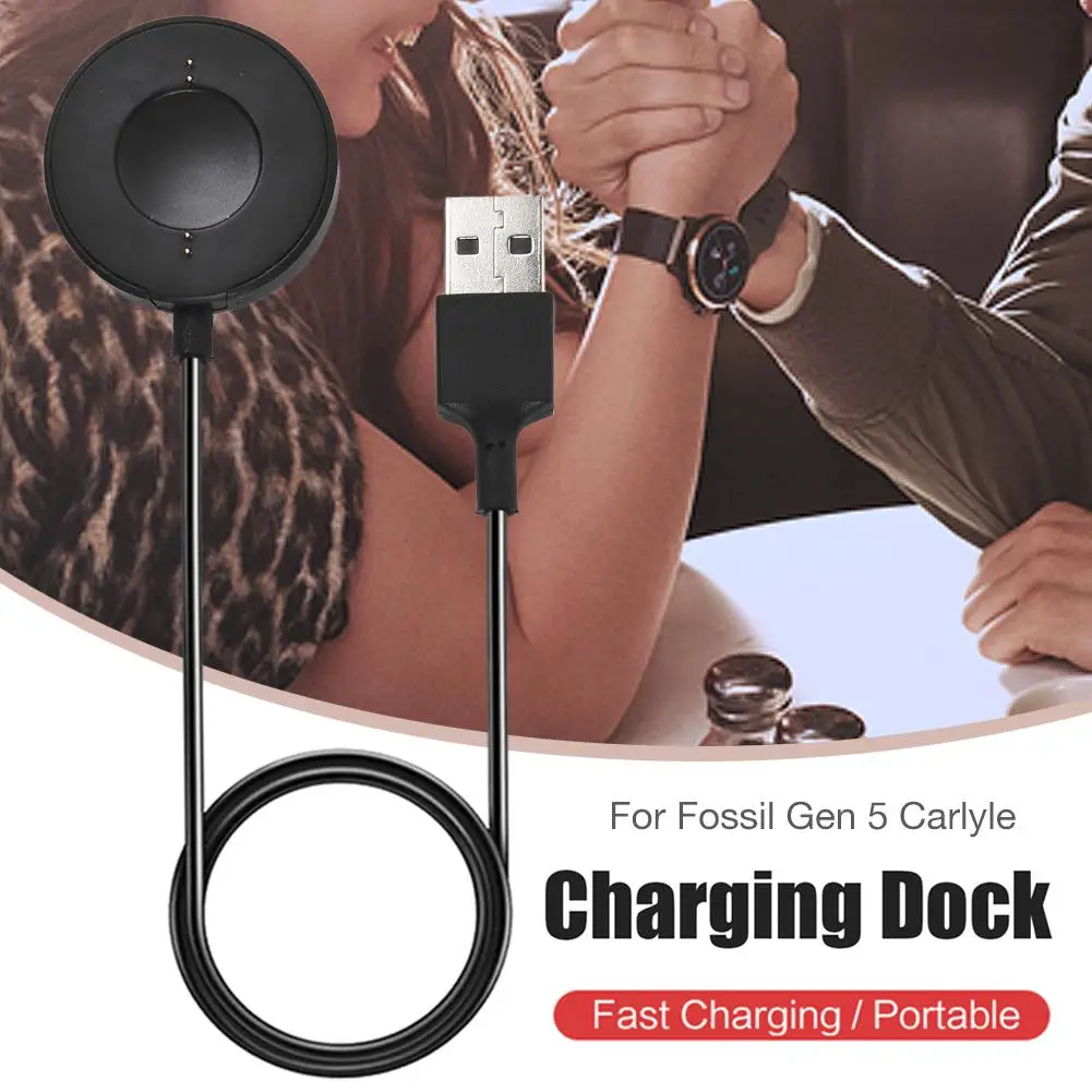 

2021 Fast Charging Charger Home And Travel Charging Dock Charging Stand Replacement ForFossil Gen 5 Carlyle And forFossil Sport
