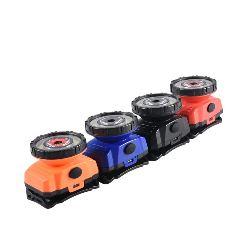 

COBA 2000LM led headlamp cob head lamp waterproof use 3*AAA battery fishing headlight plastic shell portable spotlight 3 modes