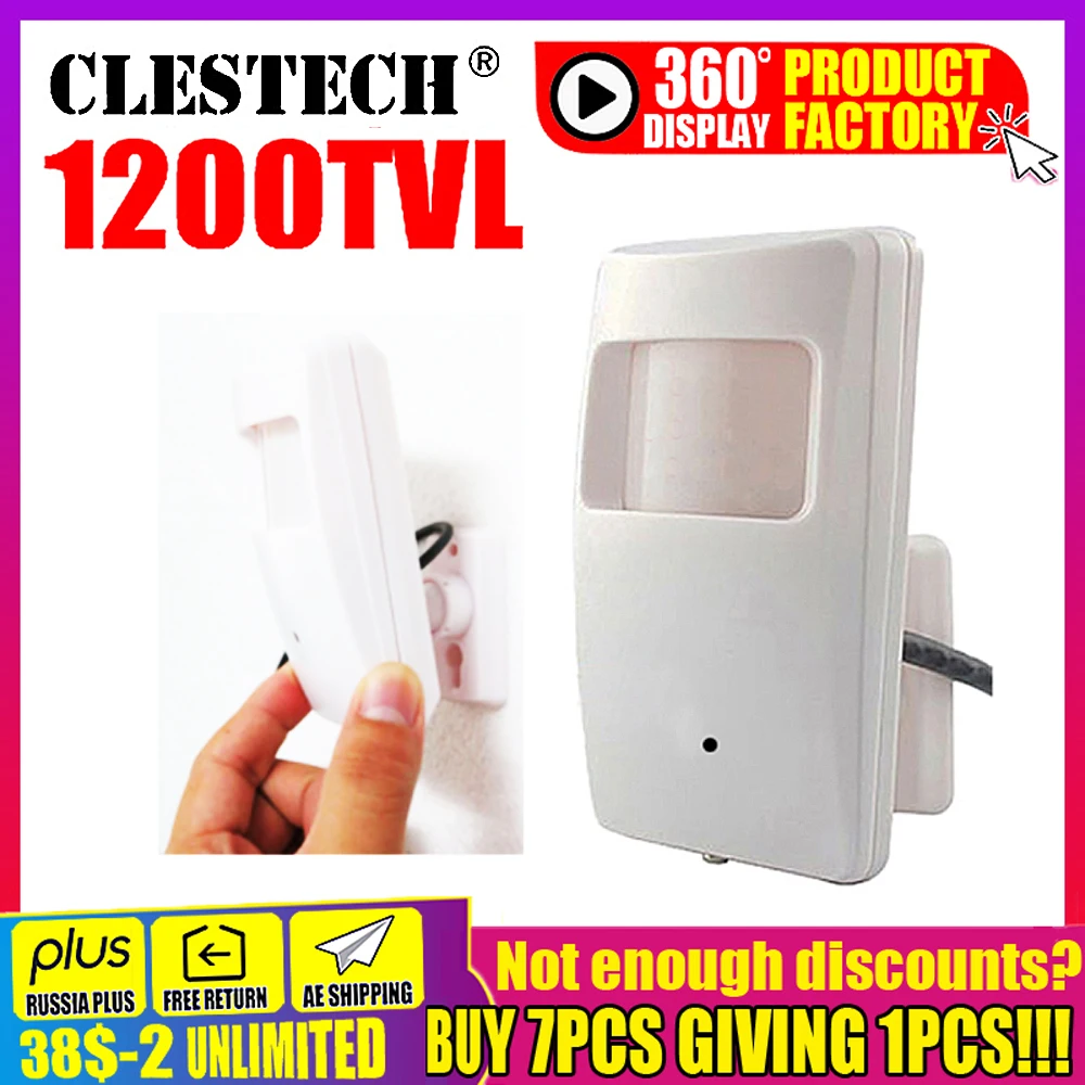 Скрытая HD камера видеонаблюдения с объективом 3 7 мм реальная цветная 1200TVL внешняя