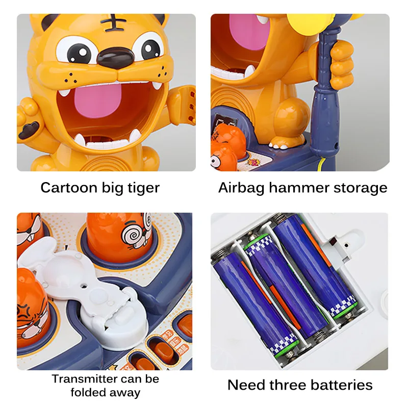 

Child Whack A Mole Game Hit Hammering Board Game Pounding Toy Education Multifunctional Toy With Light Musical Interactive Toy