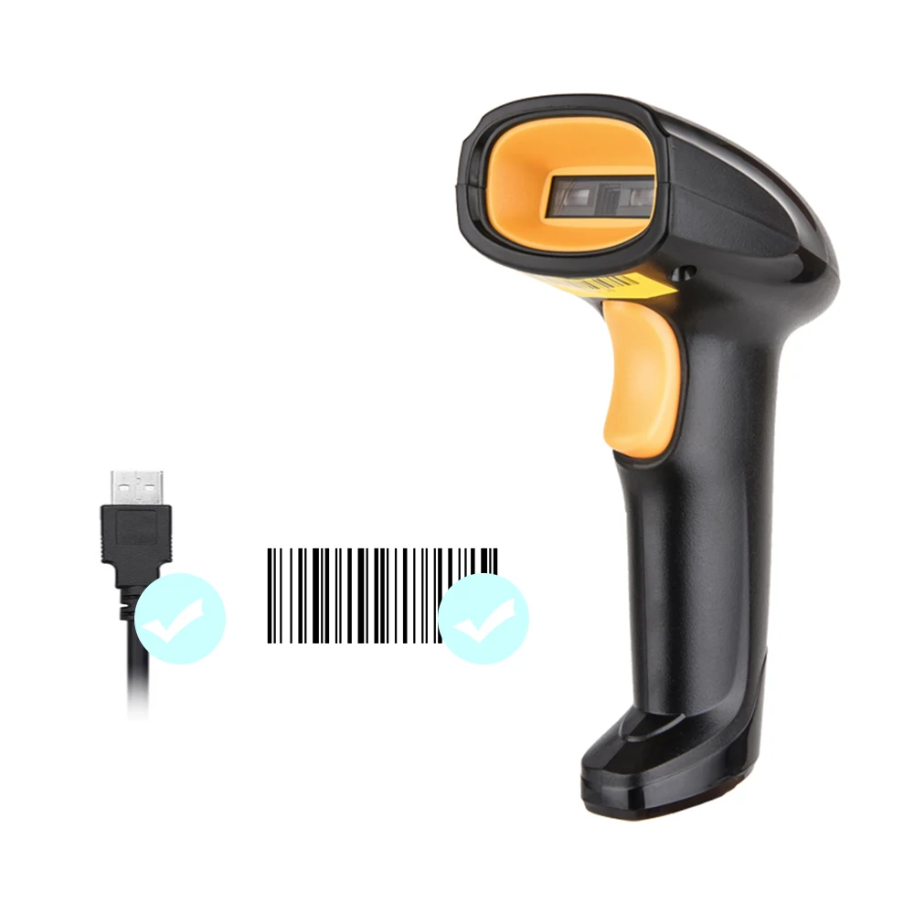 Проводной сканер штрих-кодов CCD 1D по самой низкой цене для библиотеки магазина