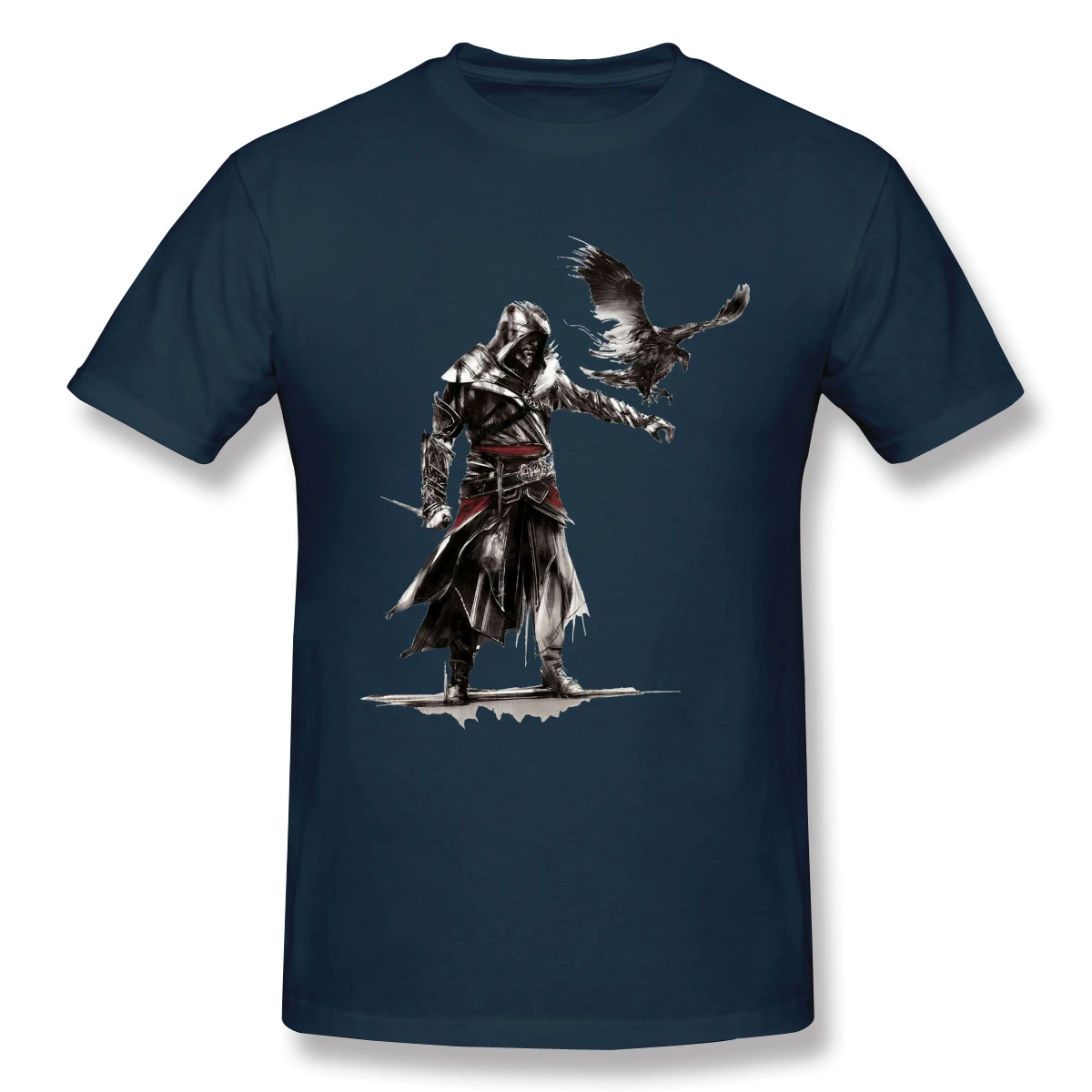 Мужские футболки assassins creed Забавные топы с татуировкой в горошек из чистого