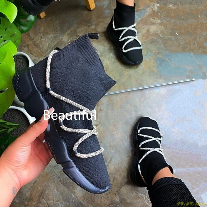 Осень/Зима 2020 новые парусиновые носки башмачки повседневные универсальные