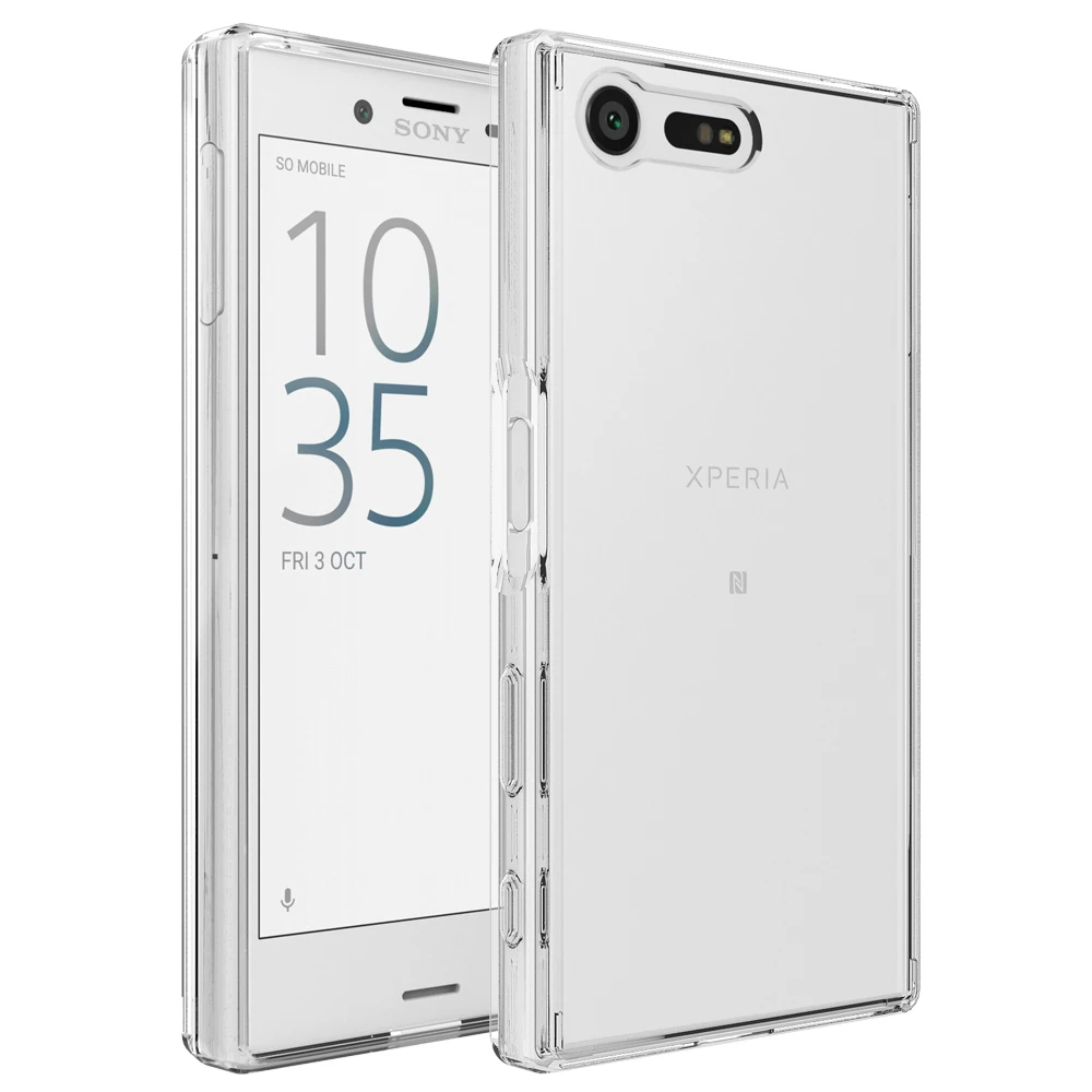 For Sony Xperia X Compact Acrylic + TPU Shockproof Transparent Armor Protective Back Cover Case |