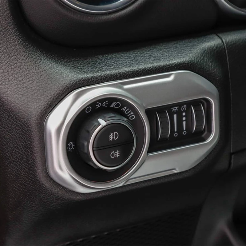 Переключатель фар Кнопка декоративное лощеное покрывало наклейки для Jeep Wrangler JL аксессуары