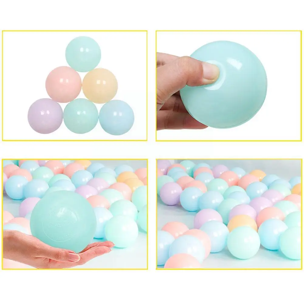 

200 шт. экологически чистые разноцветные шарики, мягкие пластиковые шарики для океана, бассейна, шарики для океанских волн Диаметром 6,5 см, ул...