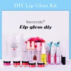 Сделай Сам блеск для губ Увлажняющий блеск для губ основа гель пигмент порошок оливковое масло ароматизатор эссенция ручной работы макияж набор