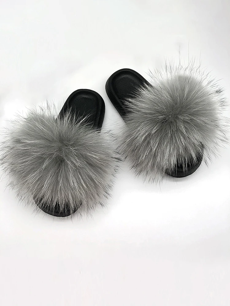 Тапочки С Мехом Для Дома;женская Обувь На Пла...