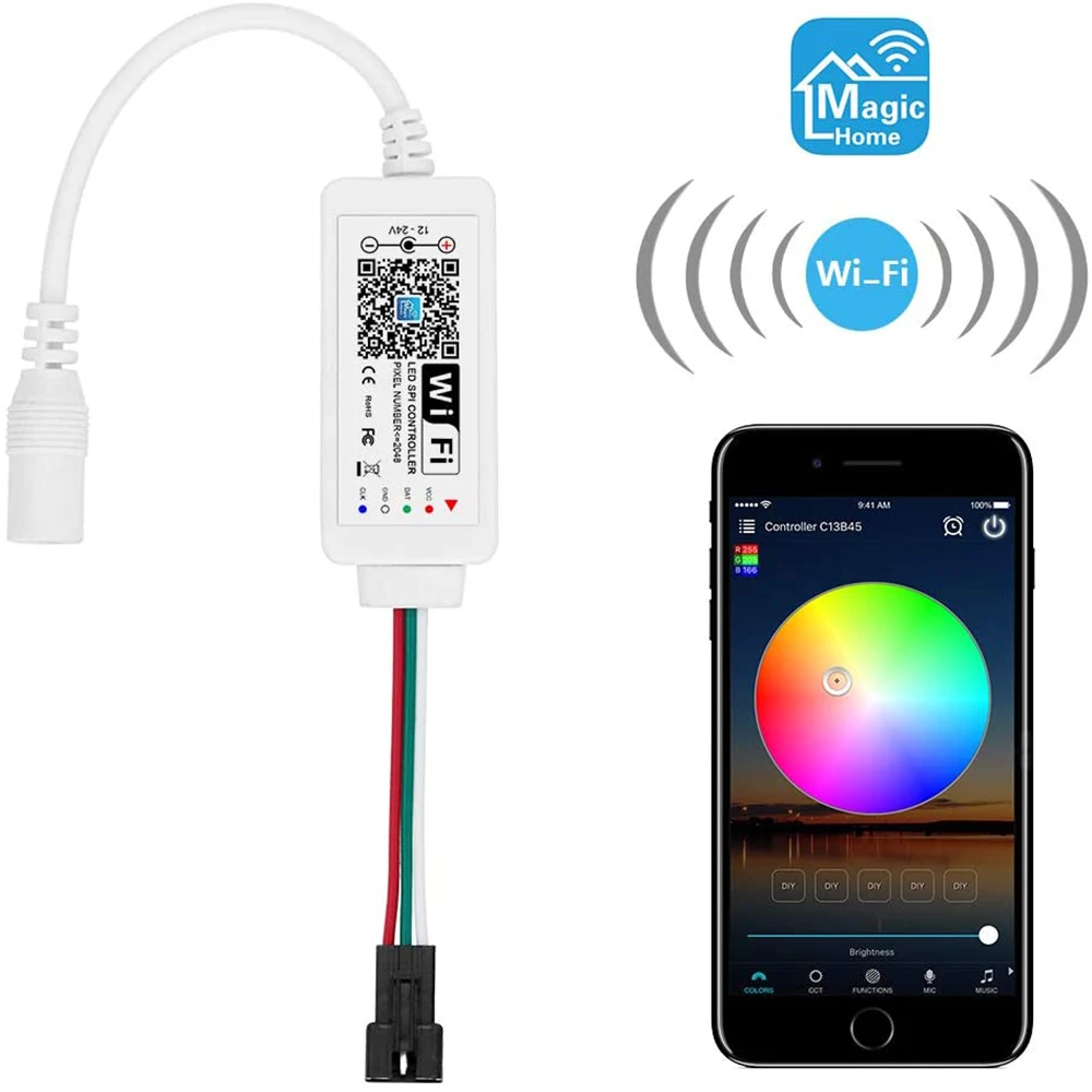 Светодиодная лента WS2811 WS2812B SM16703 UCS1903 RGB с поддержкой Wi Fi|Модули для умного дома| |