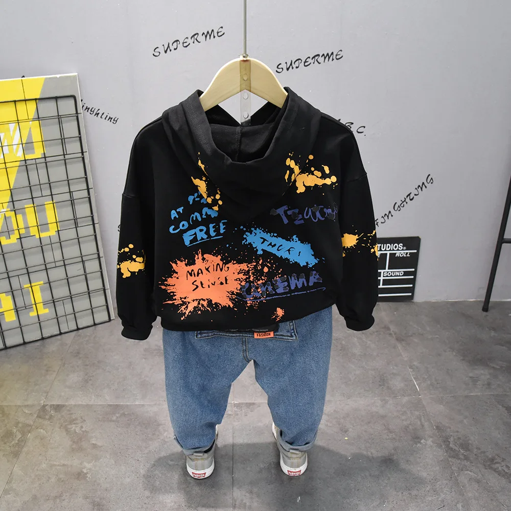 2020 Retail 2pcs Boy casual hoodies + pant boys clothing baby boy sets kid's suits more color choosing free shipping AA9 |