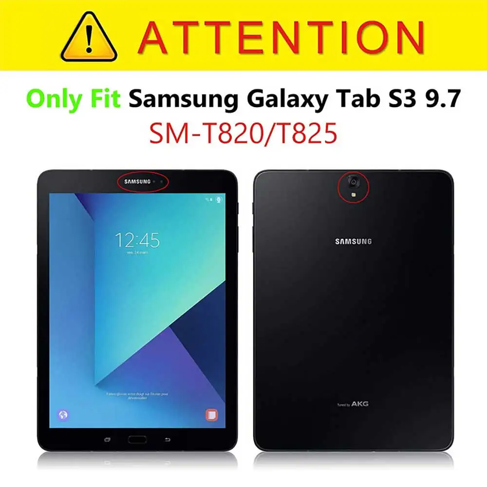 360 Rotating Case Cover For Samsung Galaxy Tab S3 9.7 inch 2017 Tablet SM T820 T825 Pu Leather Stand Funda With Pen+Film | Компьютеры и