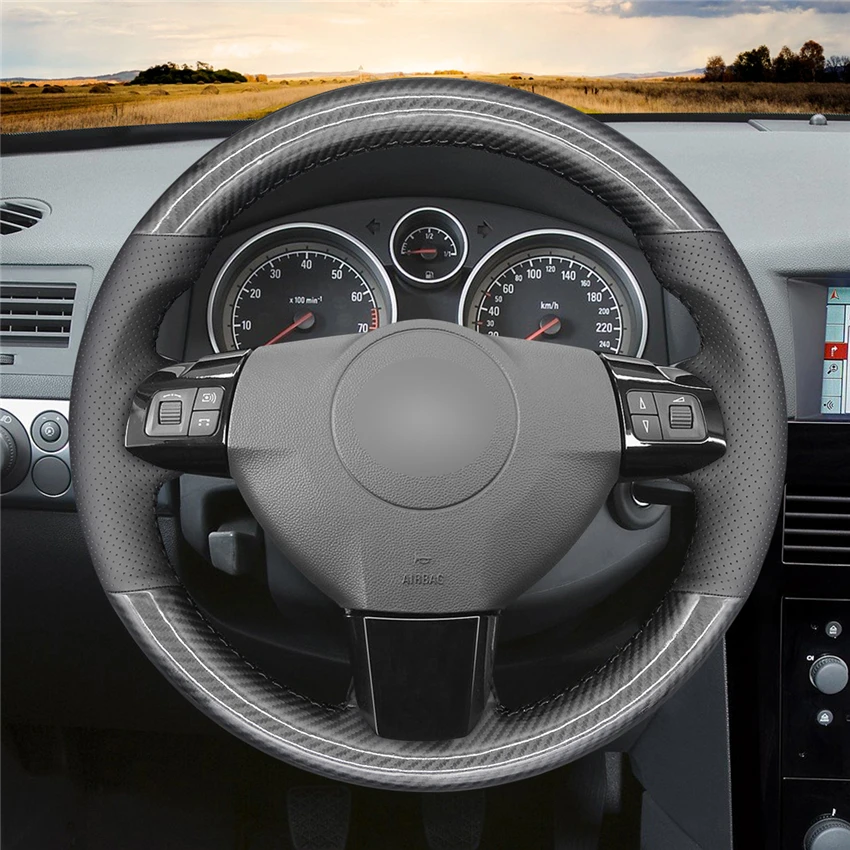 Черная искусственная кожа PU для Opel Astra (H) 2004-2009 zafлра (B) 2005-2014 Vectra (C) | Автомобили и