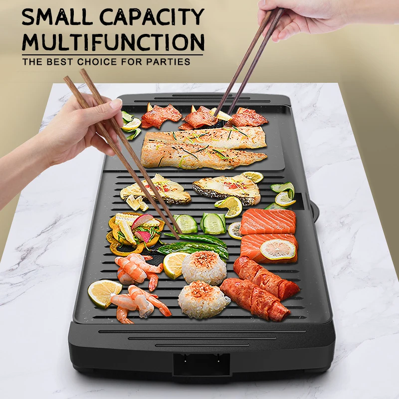 Купить Корейский домашний электрический барбекю TEENRA, бездымный антипригарный домашний электрический барбекю, кухонные аксессуары для дома