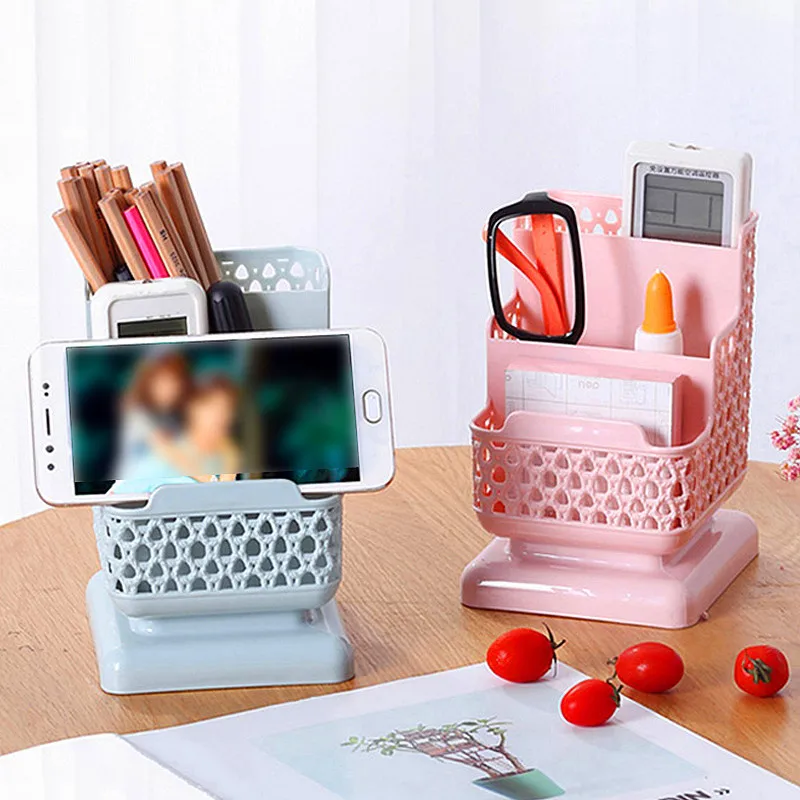 

Multifunction Desktop Storage Box Phone and TV Remote Control Organizer Jewelry Cosmetic Storage Container Home Kitchen Storage