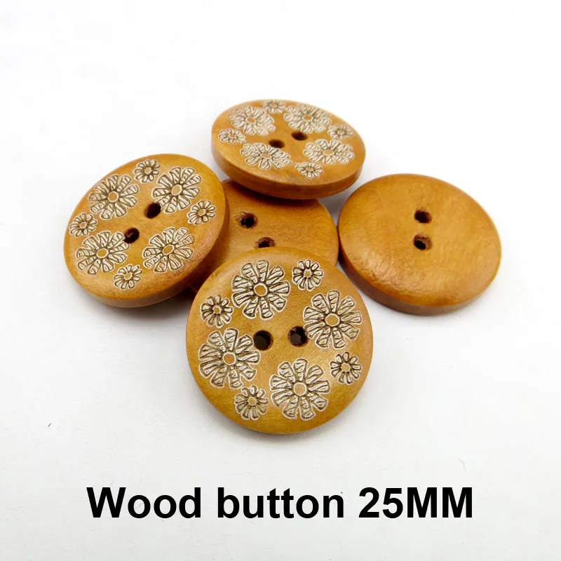 25 шт. деревянные пуговицы мм|brown wooden buttons|wooden buttonsbuttons buttons |
