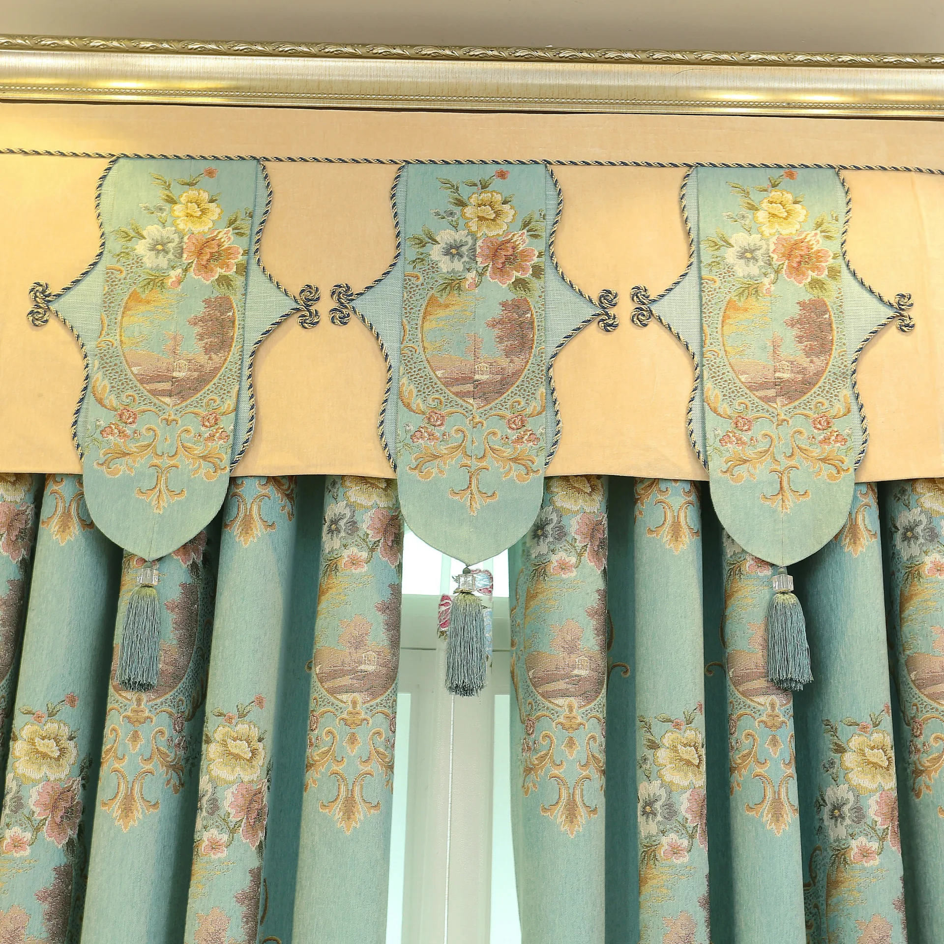 Американские занавески для гостиной столовой спальни романтические жаккардовые