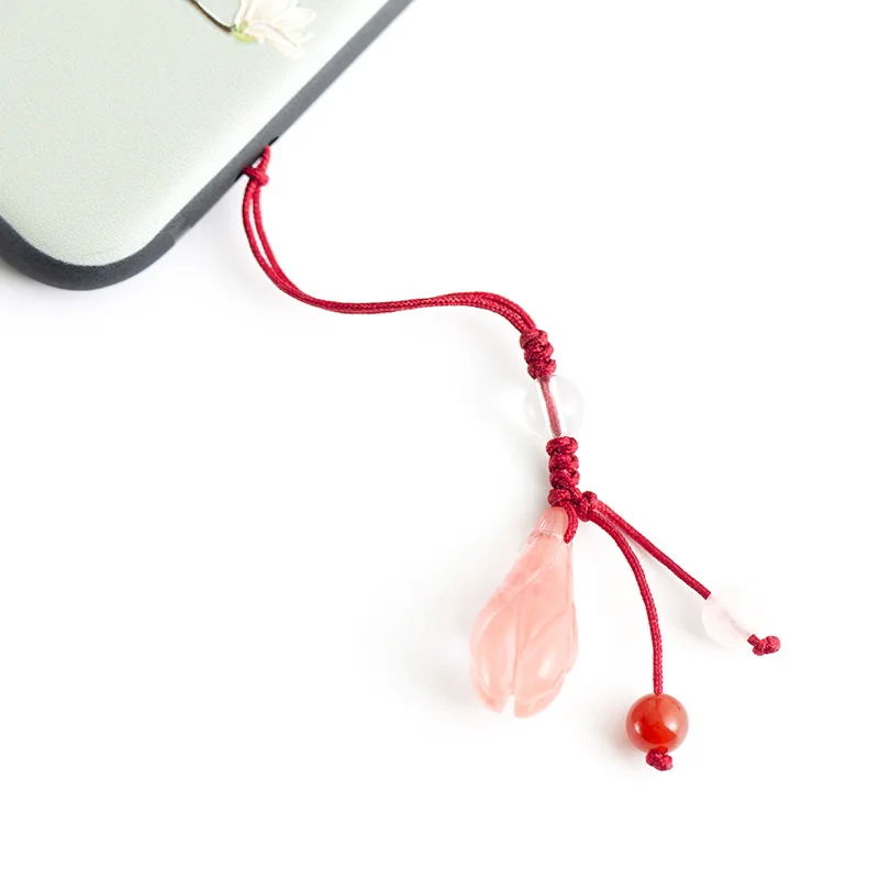 Китайские элементы авантюрин ручной работы нефрит цветок магнолии кулон