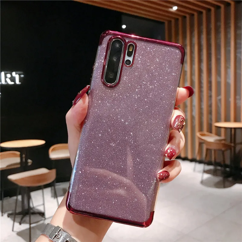 Для Huawei P8 P9 P10 P20 P30 Pro Lite P Smart Z Plus 2019 Блестящий телефонный чехол для Nova 2i 2S 3i 3e 4 4e