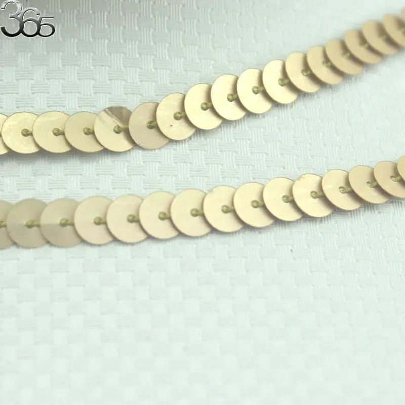 Free Shipping Wholesale 6mm Brown Coin Connect PET Sequin Strip Beads Diy Cloth Decoration Accessories | Украшения и аксессуары