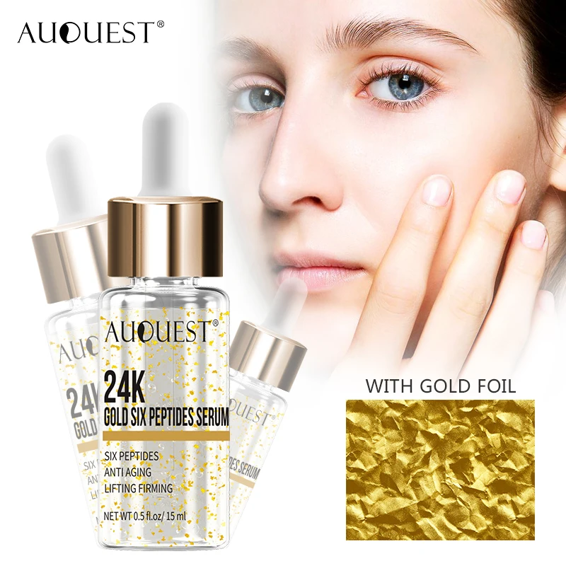 AuQuest 24K Gold уход за кожей лица Сыворотки по уходу против морщин увлажняющий