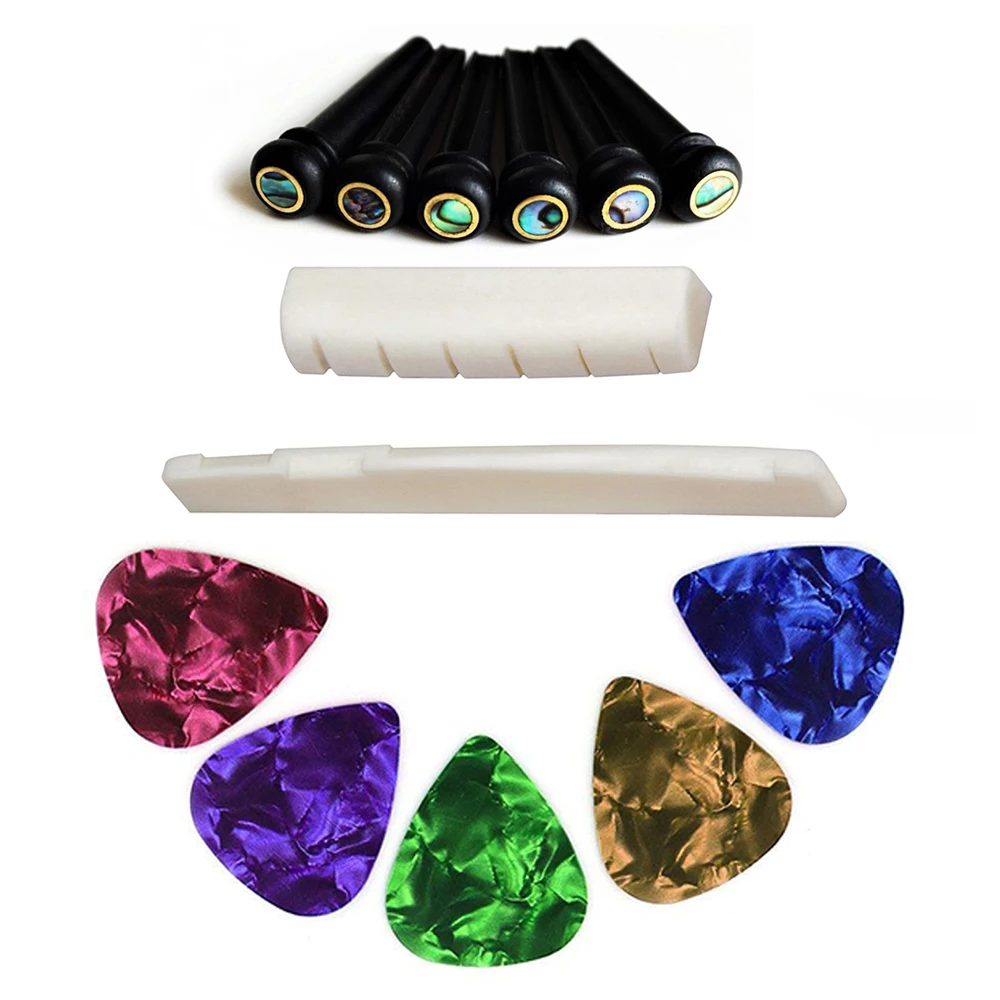 Высококачественные штифты для гитары из черного дерева струн гитарные концевые