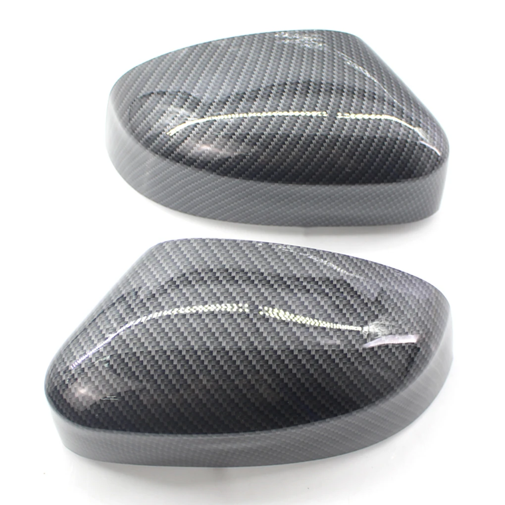 Replace For Ford Focus MK2/MK3 Side Wing Mirror Cover Caps Rearview (carbon look)