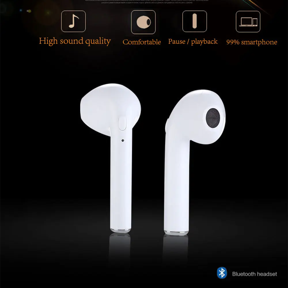 I7s TWS мини беспроводные Bluetooth наушники стерео вкладыши гарнитура с зарядным