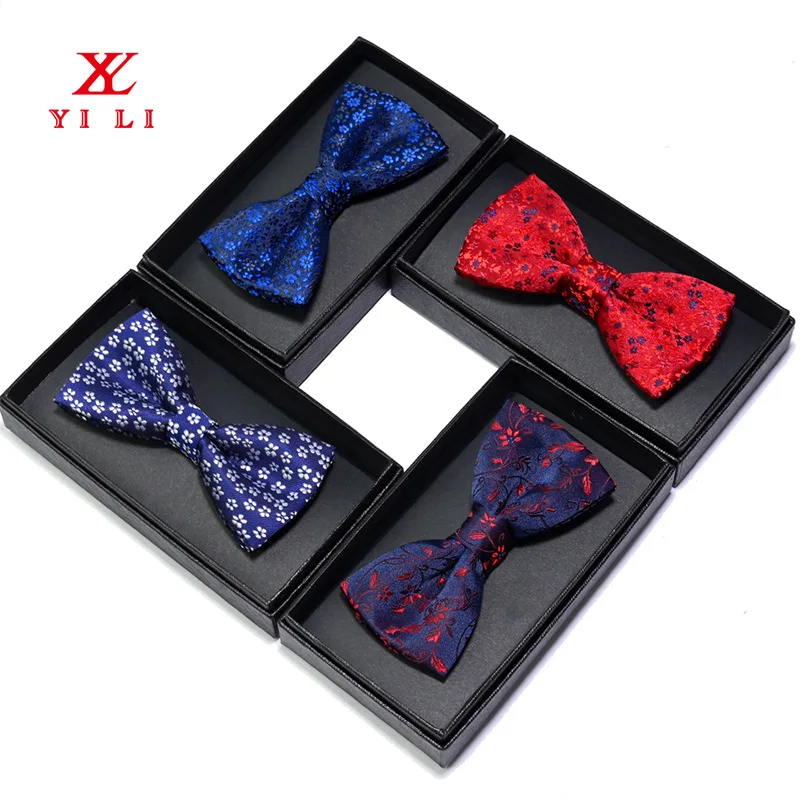 

Маленький цветочный мужской галстук-бабочка в коробке деловая модная формальная рубашка украшение галстук-бабочка Подарочный галстук-бабочка