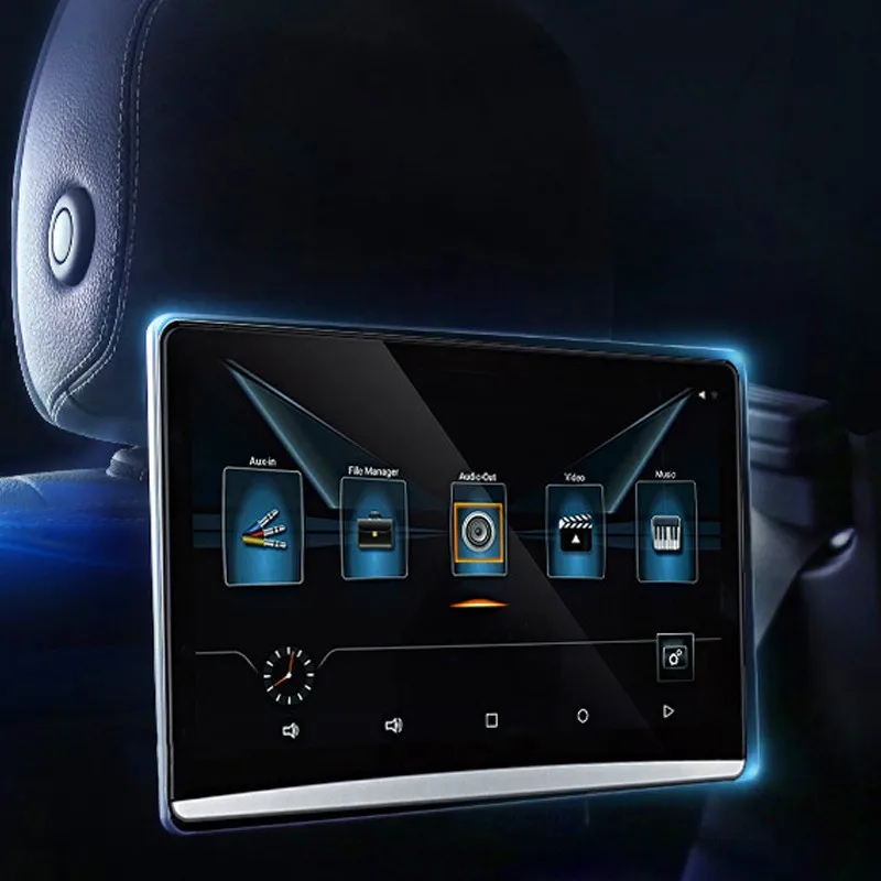 Монитор Автомобильный на подголовник IPS-экран 12 5 дюйма Android 9 0 4K 1080 HD 1080P Wi-Fi BT USB SD