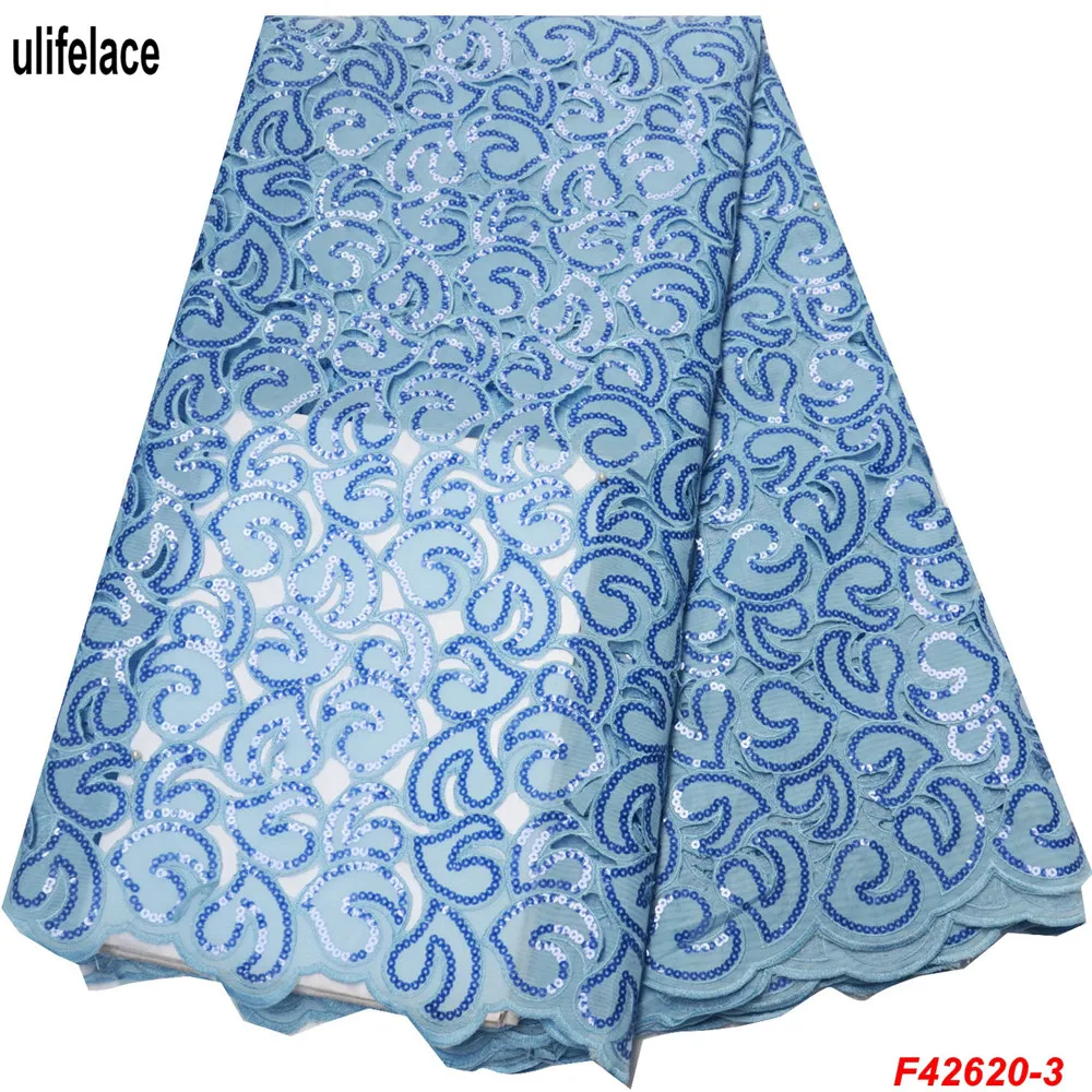 Блестящая ткань ручная работа с отверстиями парча тюль французские пайетки