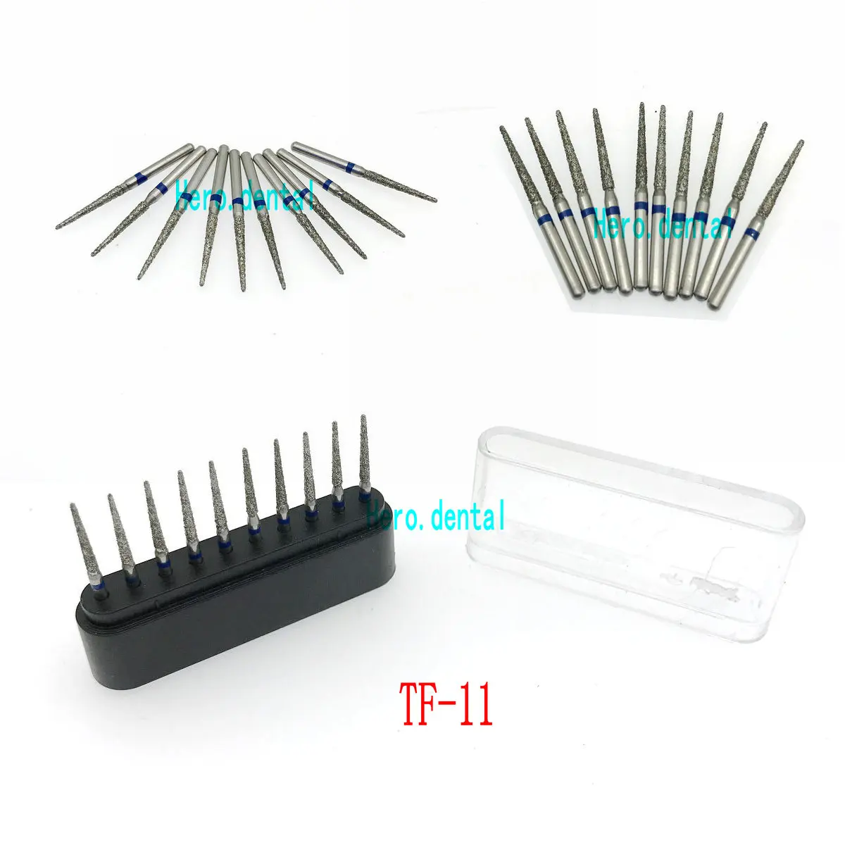 10 шт. алмазные Буры для высокоскоростного наконечника 1 6 мм|dental diamond burs|diamond bursdental |